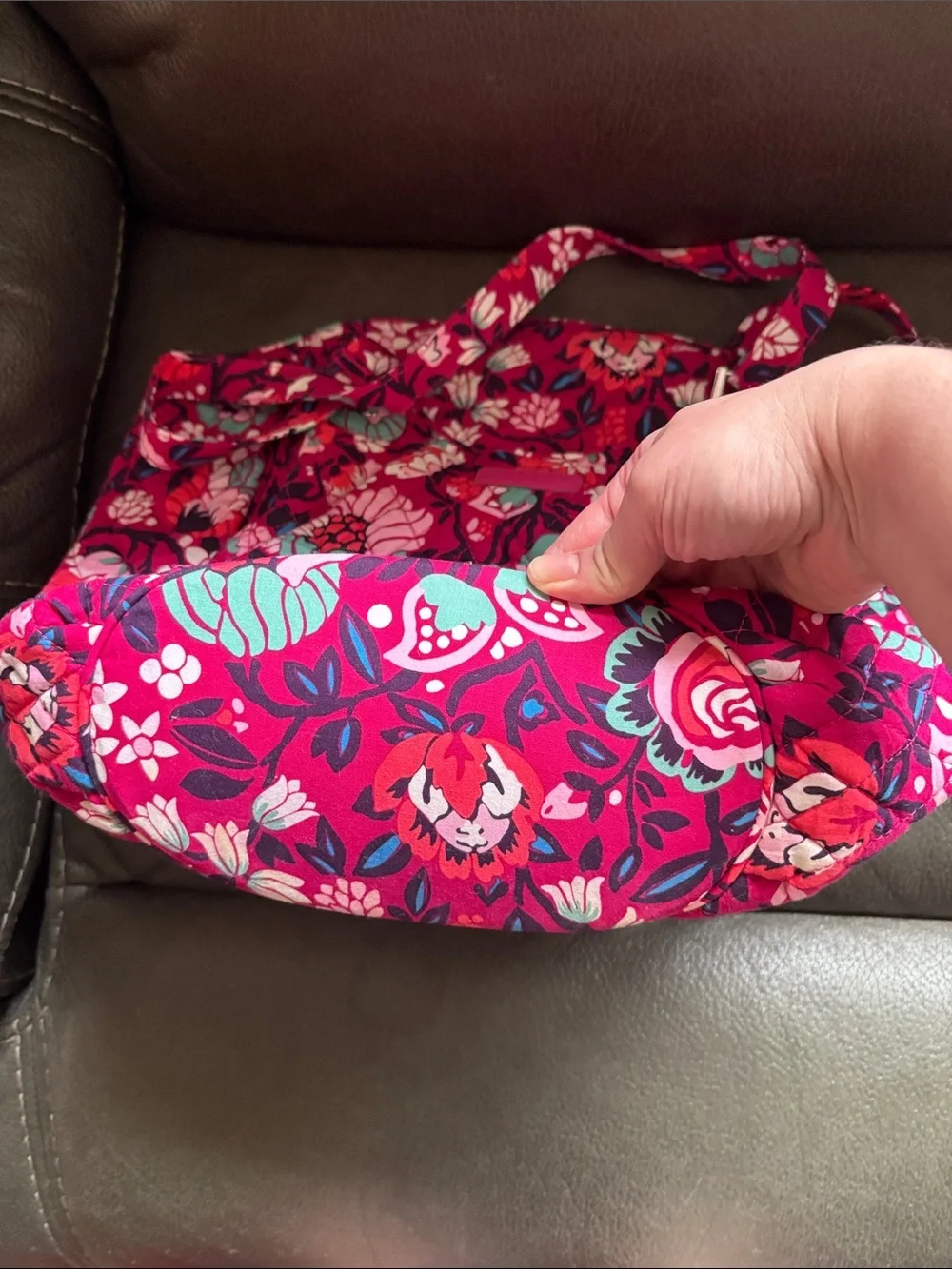 Vera Bradley Glenna bag in bloom berry